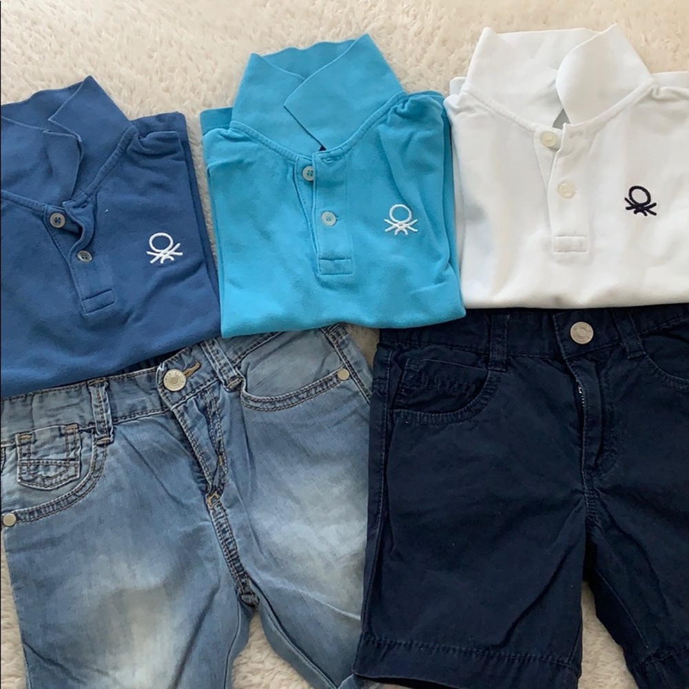 United Colors of Benetton polo XXS, shorts 2T